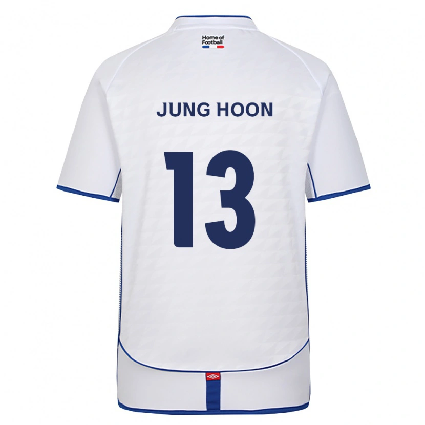 Danxen Hombre Camiseta Jung-Hoon Kim #13 Negro Blanco Rojo 2ª Equipación 2026/27 La Camisa México