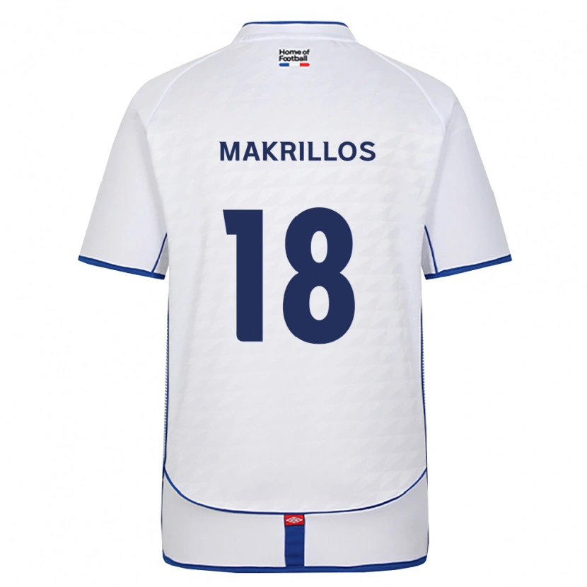Danxen Hombre Camiseta Peter Makrillos #18 Negro Blanco Rojo 2ª Equipación 2026/27 La Camisa México