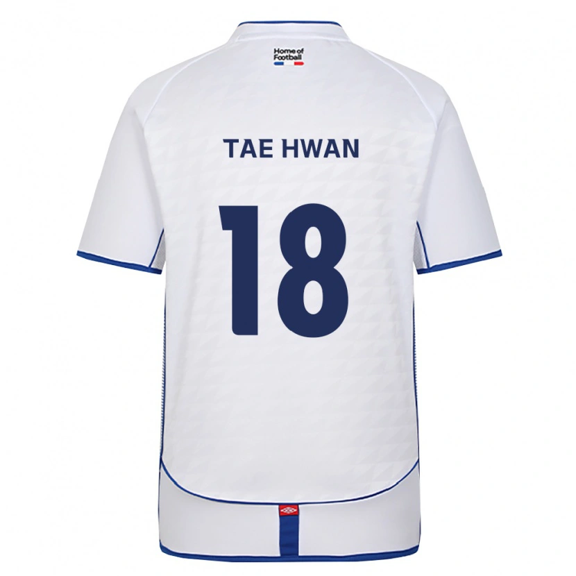 Danxen Hombre Camiseta Tae-Hwan Jeong #18 Negro Blanco Rojo 2ª Equipación 2026/27 La Camisa México