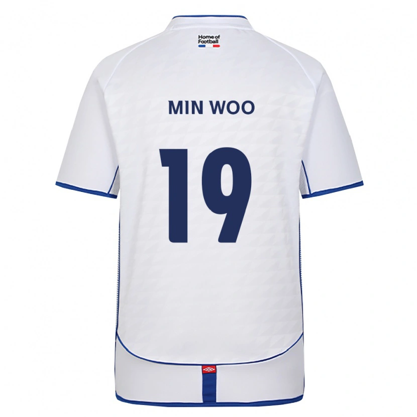 Danxen Hombre Camiseta Min-Woo Kim #19 Negro Blanco Rojo 2ª Equipación 2026/27 La Camisa México