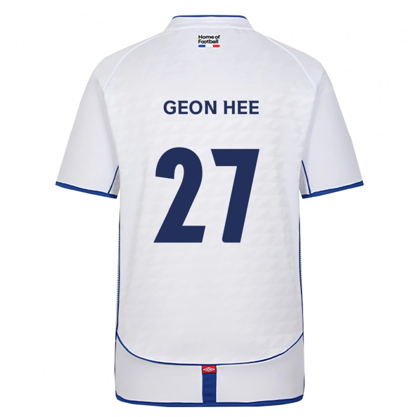 Danxen Hombre Camiseta Geon-Hee Lee #27 Negro Blanco Rojo 2ª Equipación 2026/27 La Camisa México
