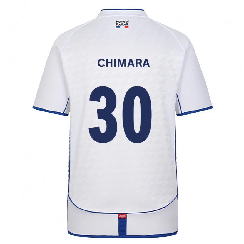 Danxen Hombre Camiseta Justin Chimara #30 Negro Blanco Rojo 2ª Equipación 2026/27 La Camisa México