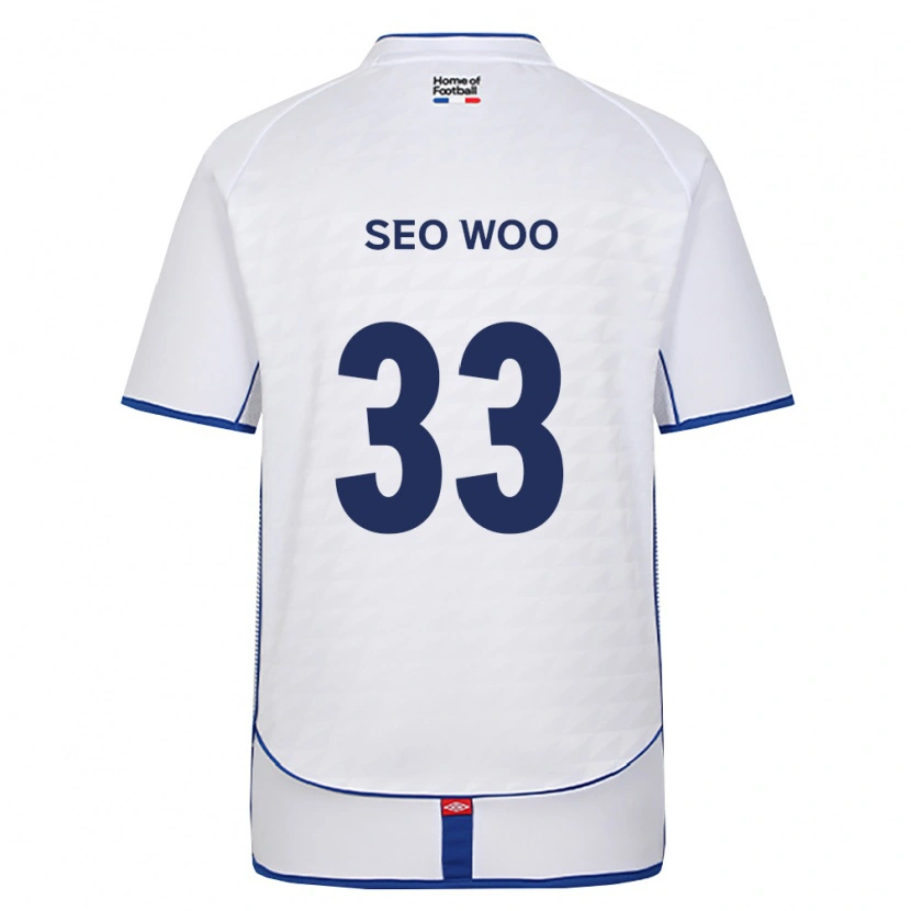 Danxen Hombre Camiseta Seo-Woo Jeong #33 Negro Blanco Rojo 2ª Equipación 2026/27 La Camisa México