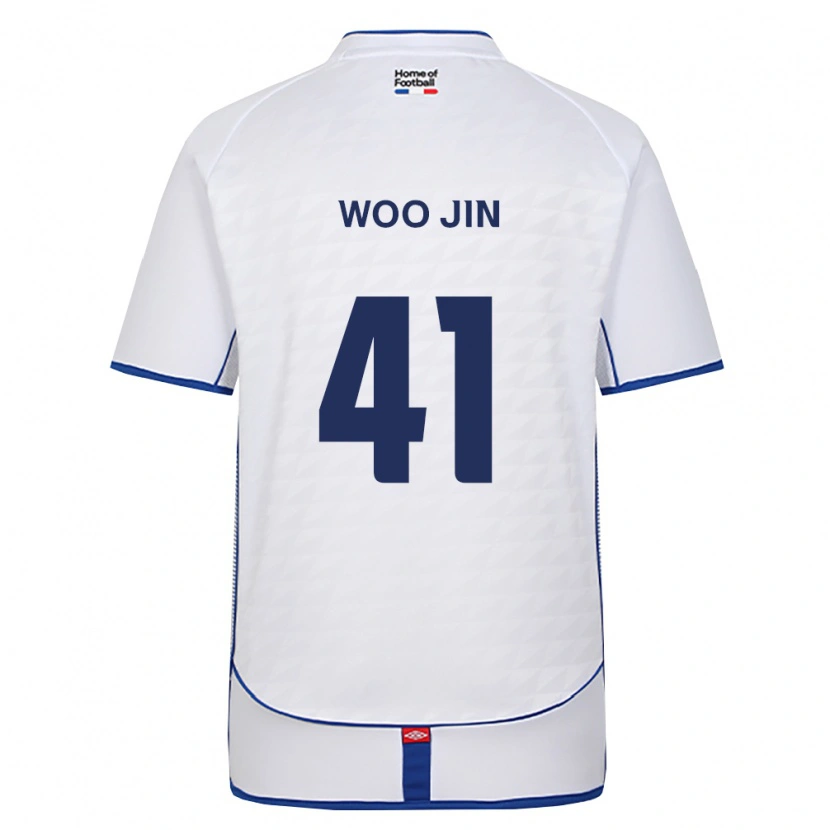 Danxen Hombre Camiseta Woo-Jin Kim #41 Negro Blanco Rojo 2ª Equipación 2026/27 La Camisa México