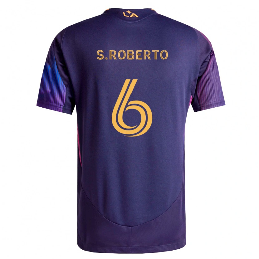 Danxen Hombre Camiseta Sergi Roberto #6 Morado Profundo Amarillo 2ª Equipación 2026/27 La Camisa México