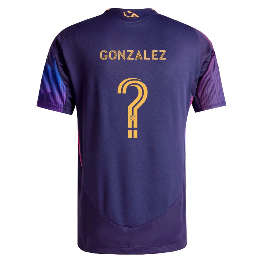 Danxen Hombre Camiseta Miguel Gonzalez #0 Morado Profundo Amarillo 2ª Equipación 2026/27 La Camisa México