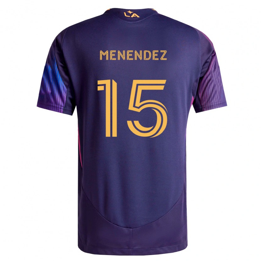 Danxen Hombre Camiseta Alexsander Menendez #15 Morado Profundo Amarillo 2ª Equipación 2026/27 La Camisa México