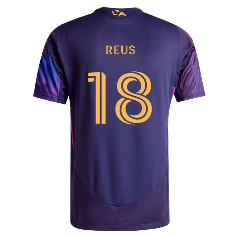 Danxen Hombre Camiseta Marco Reus #18 Morado Profundo Amarillo 2ª Equipación 2026/27 La Camisa México