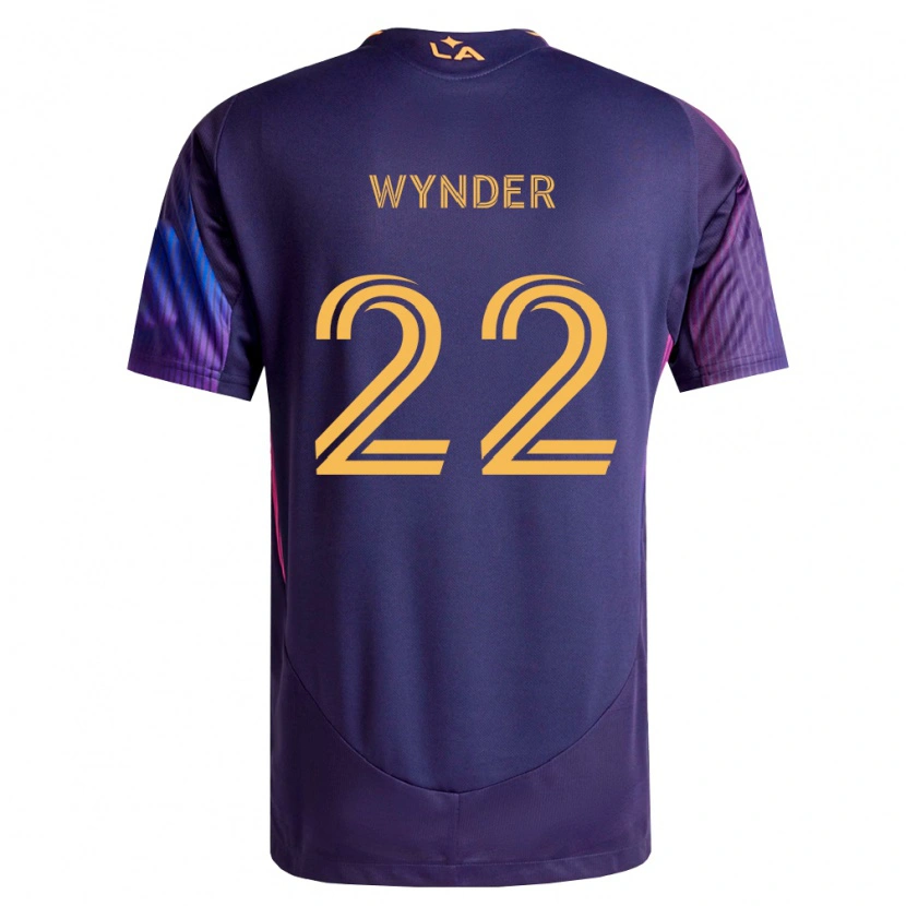 Danxen Hombre Camiseta Elijah Wynder #22 Morado Profundo Amarillo 2ª Equipación 2026/27 La Camisa México