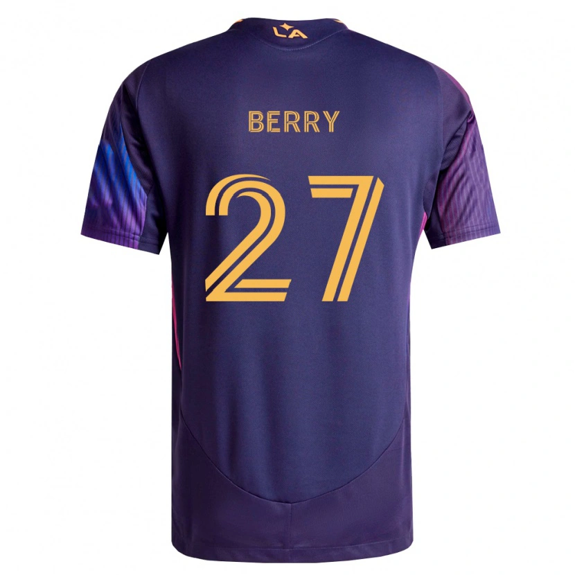 Danxen Hombre Camiseta Miguel Berry #27 Morado Profundo Amarillo 2ª Equipación 2026/27 La Camisa México