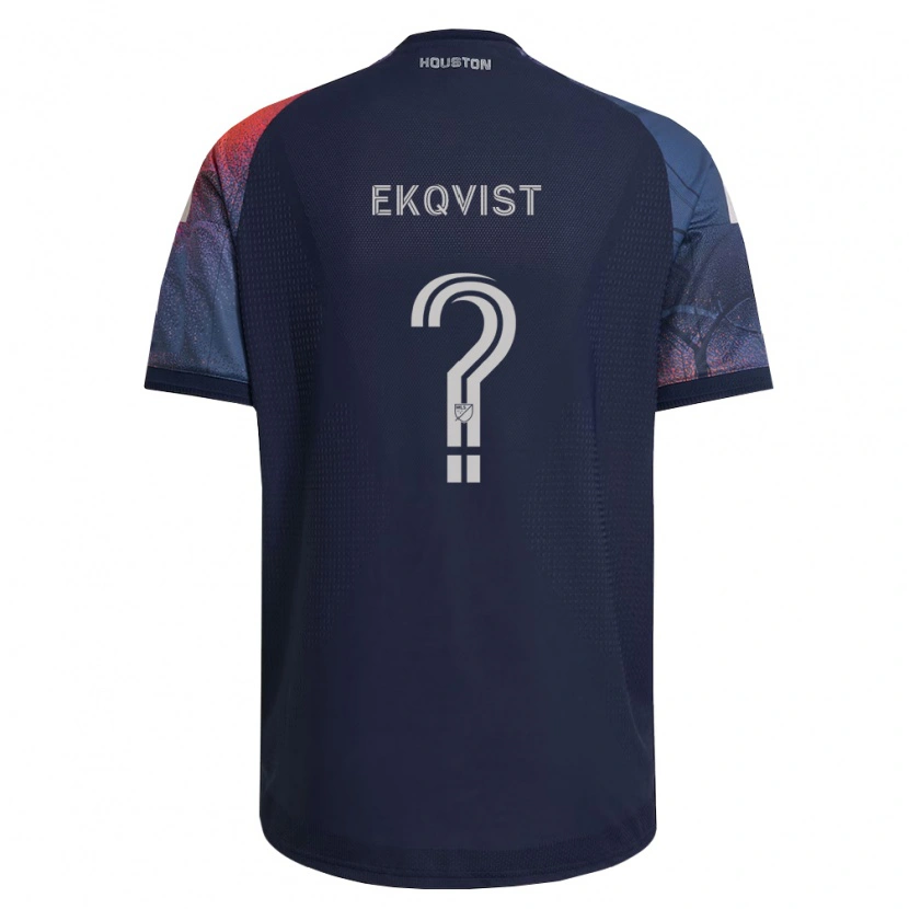 Danxen Hombre Camiseta Akseli Ekqvist #0 Azul Profundo Blanco Naranja 2ª Equipación 2026/27 La Camisa México