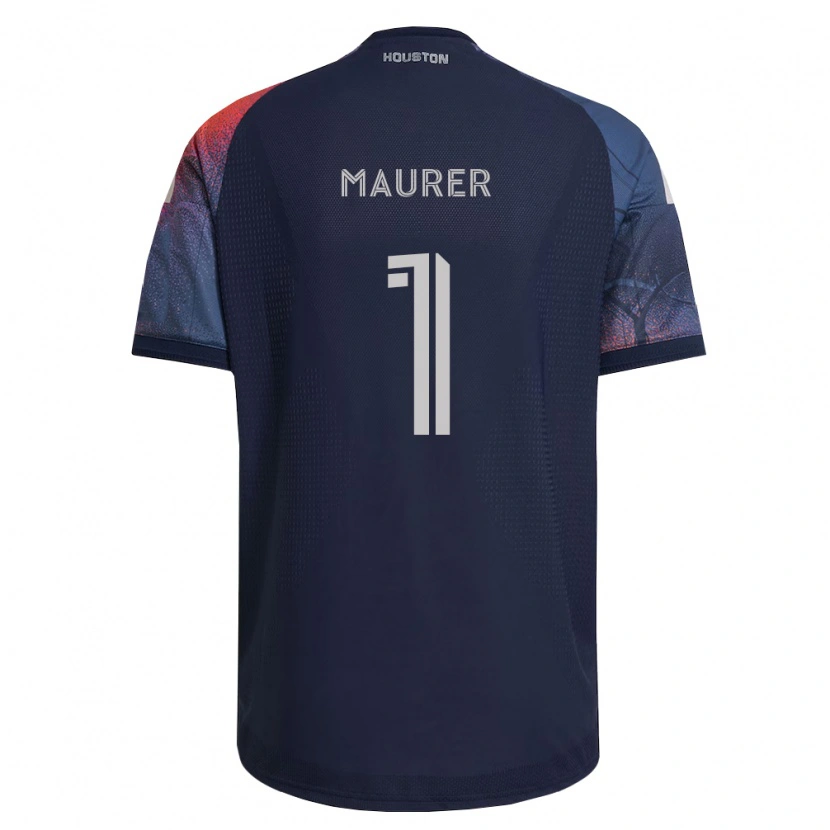 Danxen Hombre Camiseta Jimmy Maurer #1 Azul Profundo Blanco Naranja 2ª Equipación 2026/27 La Camisa México