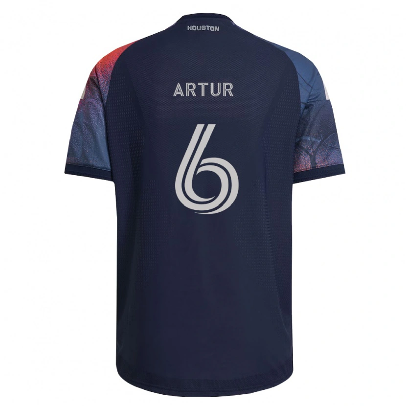 Danxen Hombre Camiseta José Artur De Lima Júnior #6 Azul Profundo Blanco Naranja 2ª Equipación 2026/27 La Camisa México