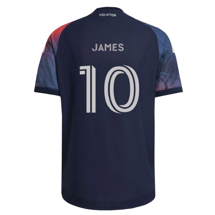 Danxen Hombre Camiseta Peyton James #10 Azul Profundo Blanco Naranja 2ª Equipación 2026/27 La Camisa México