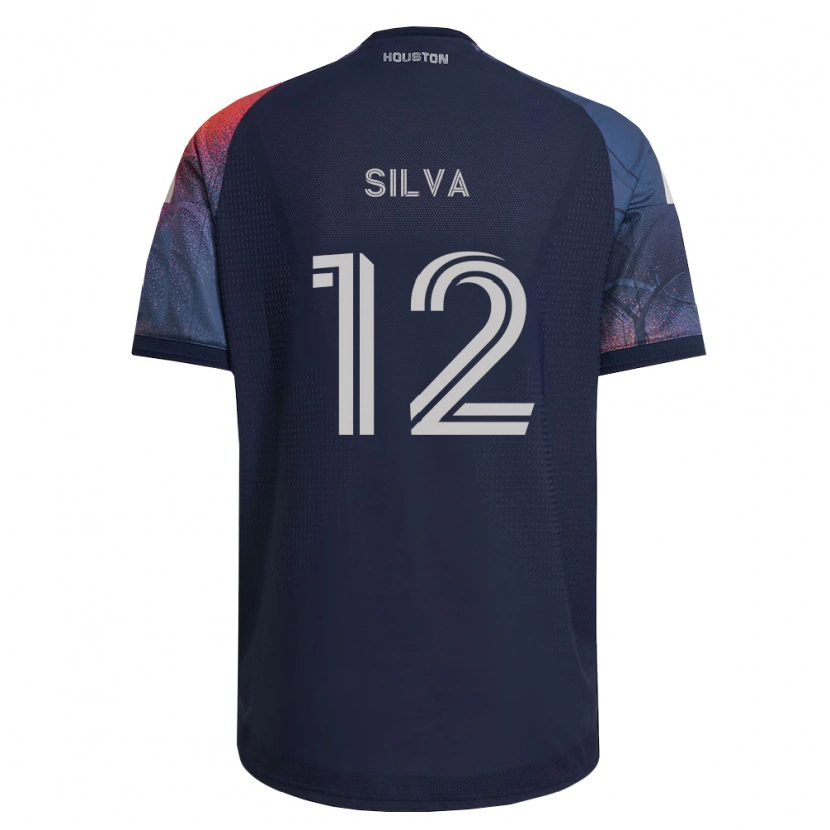 Danxen Hombre Camiseta Vinicius Silva #12 Azul Profundo Blanco Naranja 2ª Equipación 2026/27 La Camisa México