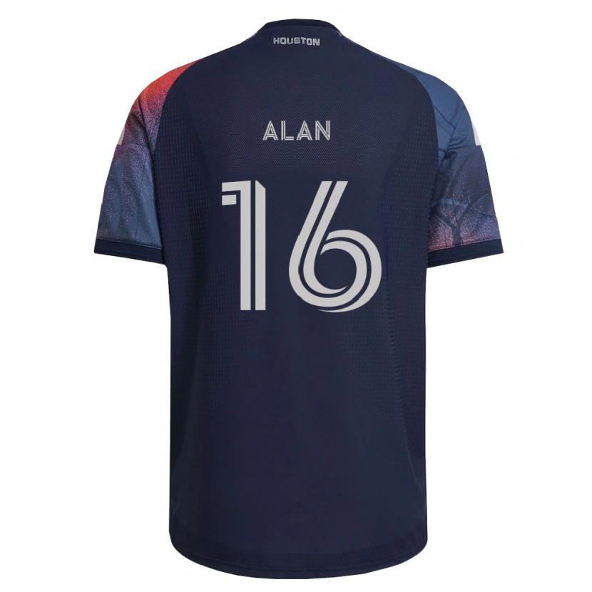 Danxen Hombre Camiseta Alan Aparecido Martins Ferreira #16 Azul Profundo Blanco Naranja 2ª Equipación 2026/27 La Camisa México