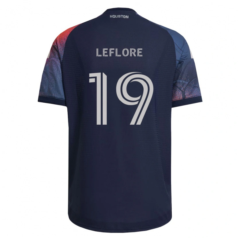Danxen Hombre Camiseta Isaiah Leflore #19 Azul Profundo Blanco Naranja 2ª Equipación 2026/27 La Camisa México
