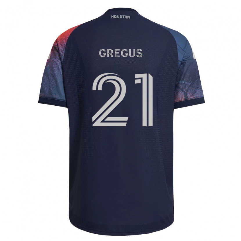 Danxen Hombre Camiseta Ján Gregus #21 Azul Profundo Blanco Naranja 2ª Equipación 2026/27 La Camisa México