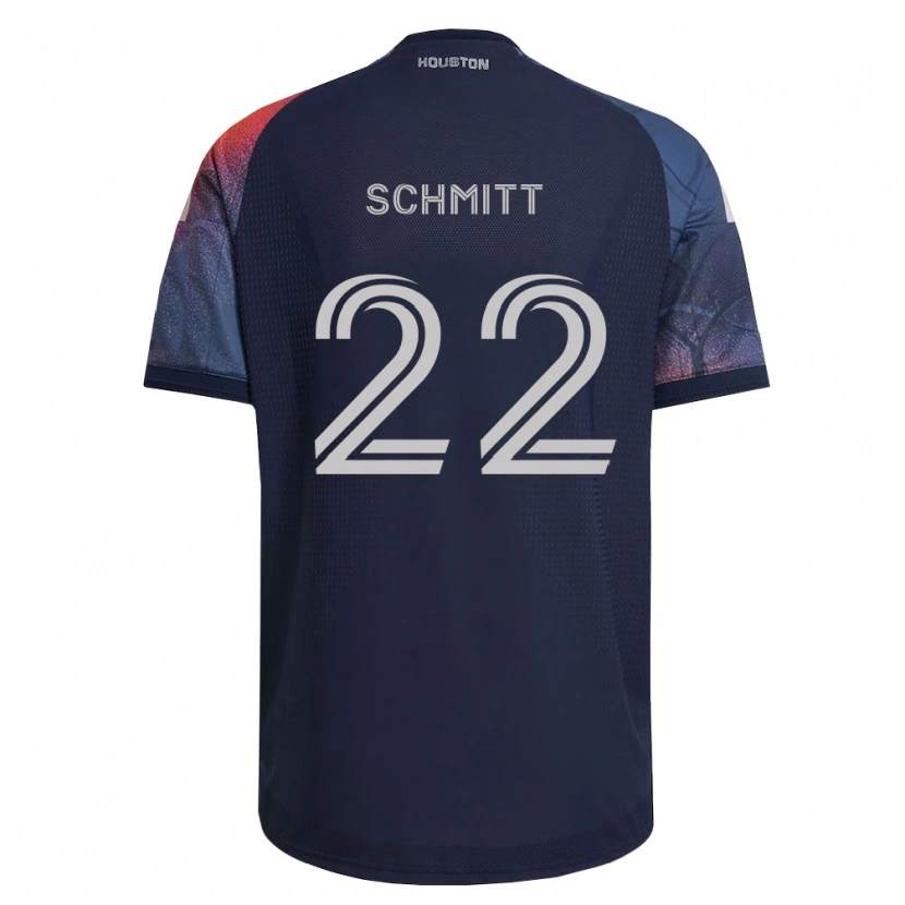 Danxen Hombre Camiseta Tate Schmitt #22 Azul Profundo Blanco Naranja 2ª Equipación 2026/27 La Camisa México