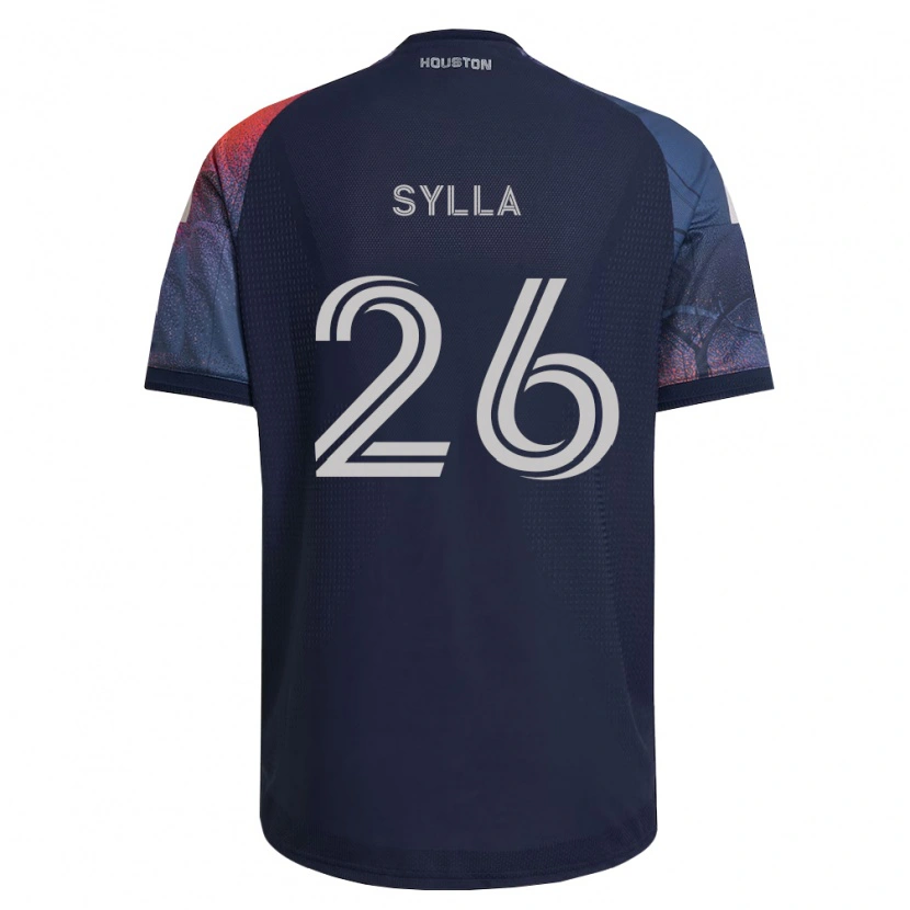Danxen Hombre Camiseta Ousmane Sylla #26 Azul Profundo Blanco Naranja 2ª Equipación 2026/27 La Camisa México