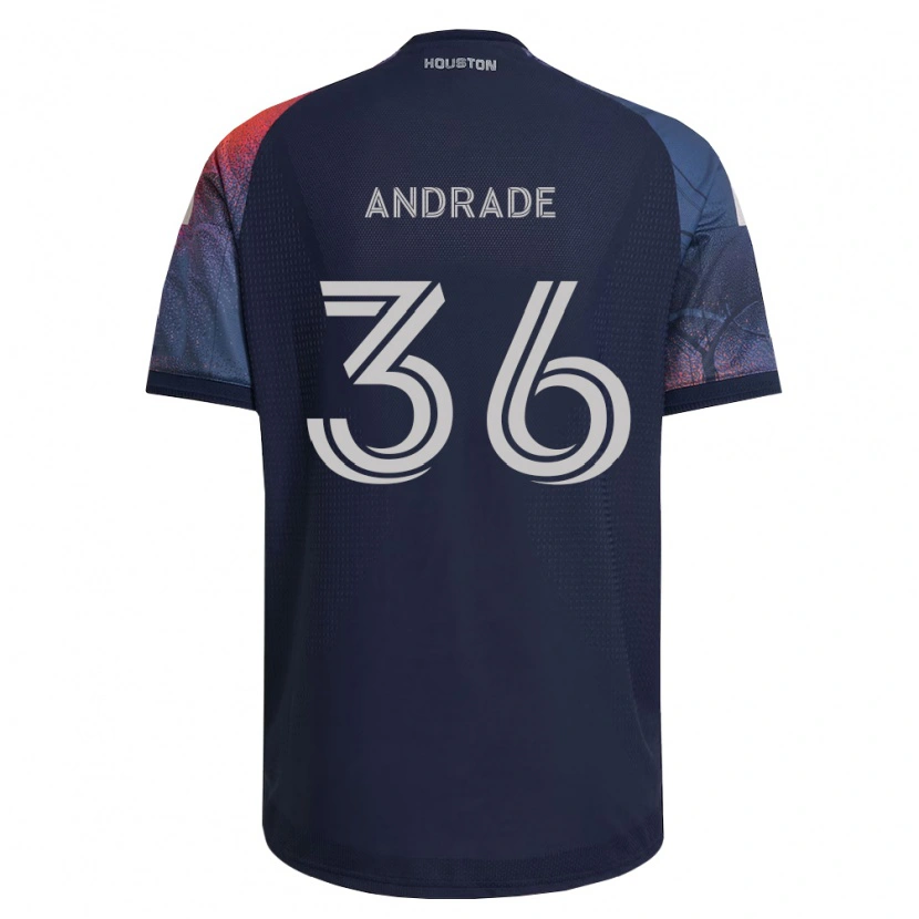 Danxen Hombre Camiseta Felipe Andrade #36 Azul Profundo Blanco Naranja 2ª Equipación 2026/27 La Camisa México