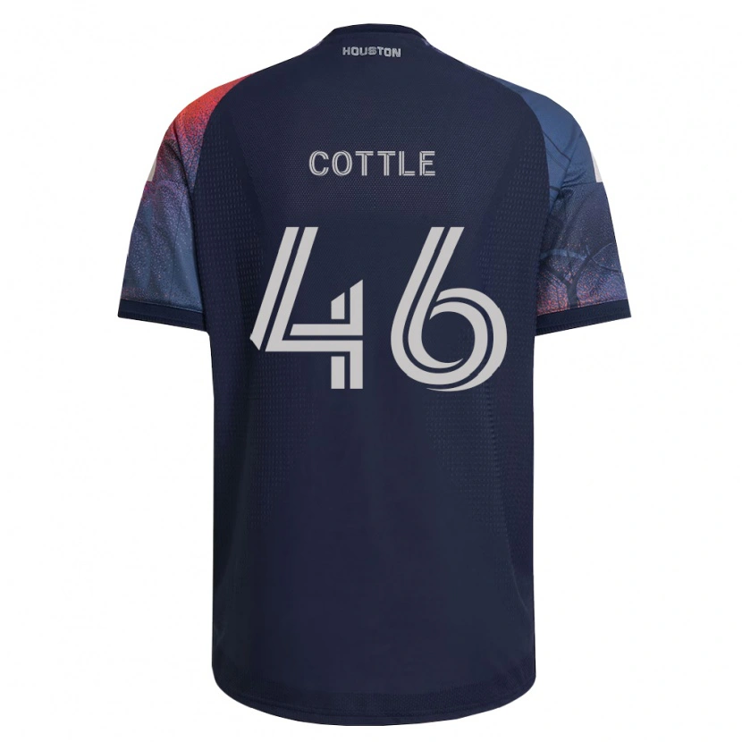Danxen Hombre Camiseta Tristan Cottle #46 Azul Profundo Blanco Naranja 2ª Equipación 2026/27 La Camisa México