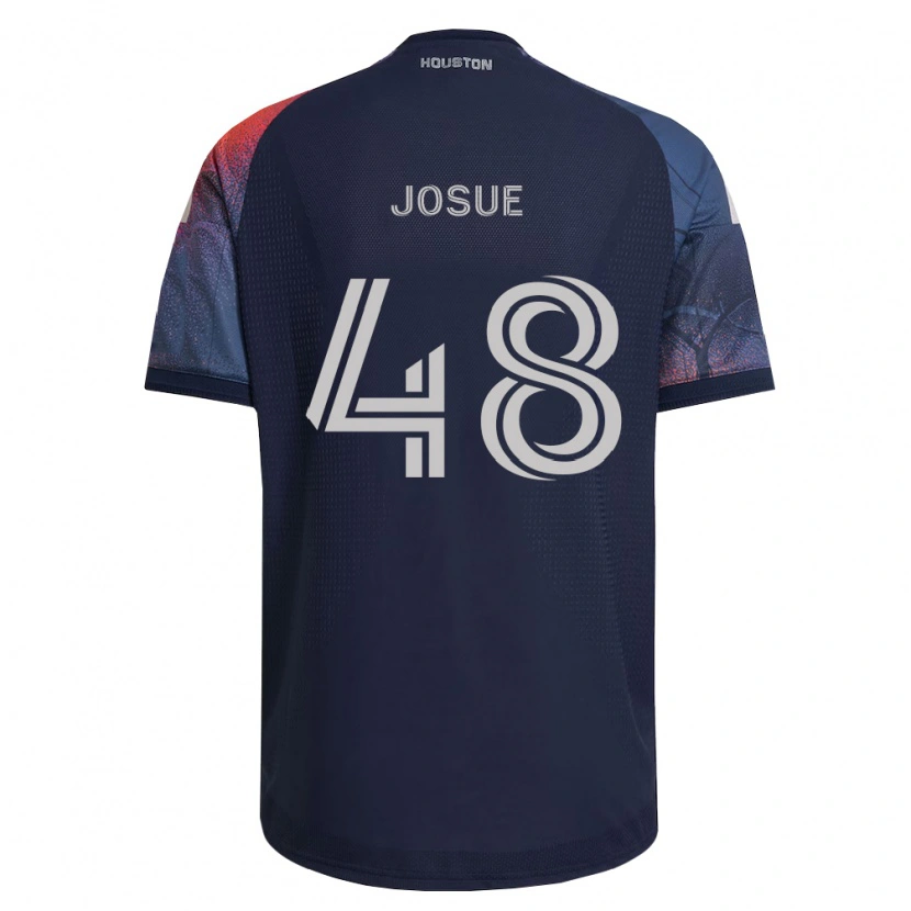 Danxen Hombre Camiseta Josué #48 Azul Profundo Blanco Naranja 2ª Equipación 2026/27 La Camisa México