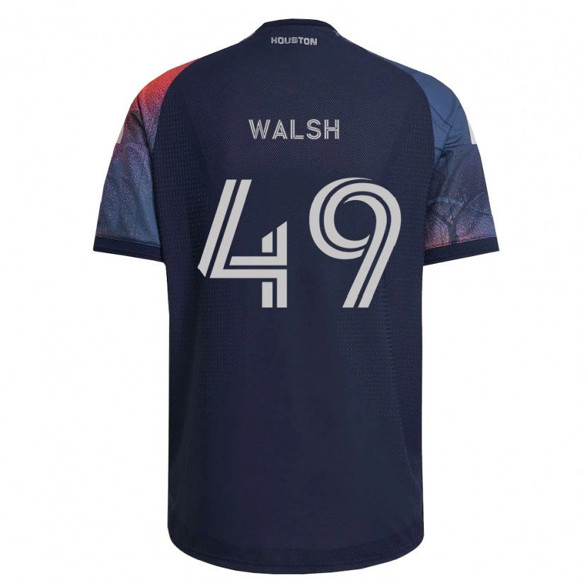 Danxen Hombre Camiseta Kian Walsh #49 Azul Profundo Blanco Naranja 2ª Equipación 2026/27 La Camisa México