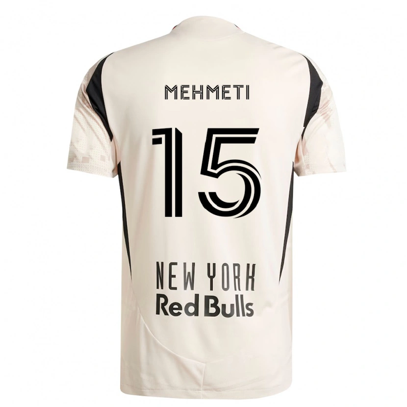 Danxen Hombre Camiseta Adri Mehmeti #15 Blanco Roto Rojo Negro 2ª Equipación 2026/27 La Camisa México