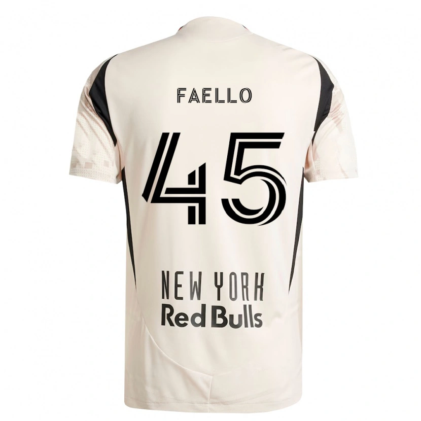Danxen Hombre Camiseta Connor Faello #45 Blanco Roto Rojo Negro 2ª Equipación 2026/27 La Camisa México