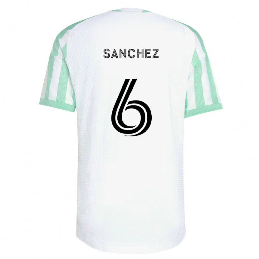 Danxen Hombre Camiseta Ilie Sánchez #6 Verde Claro Negro Blanco 2ª Equipación 2026/27 La Camisa México