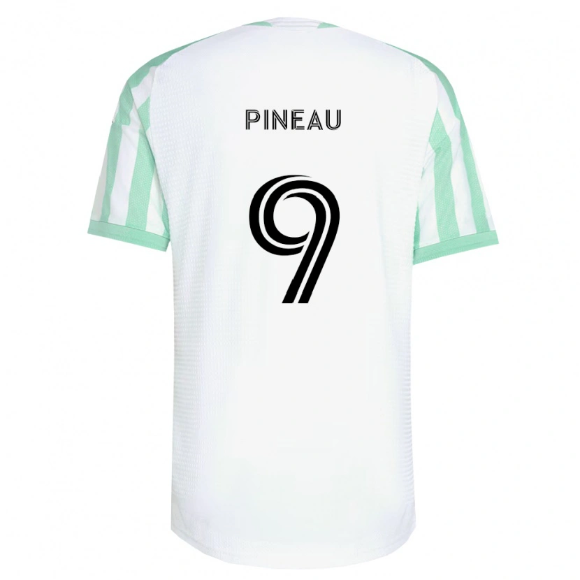 Danxen Hombre Camiseta Sebastien Pineau #9 Verde Claro Negro Blanco 2ª Equipación 2026/27 La Camisa México