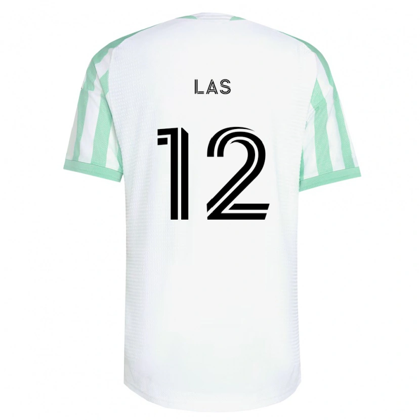 Danxen Hombre Camiseta Damian Las #12 Verde Claro Negro Blanco 2ª Equipación 2026/27 La Camisa México