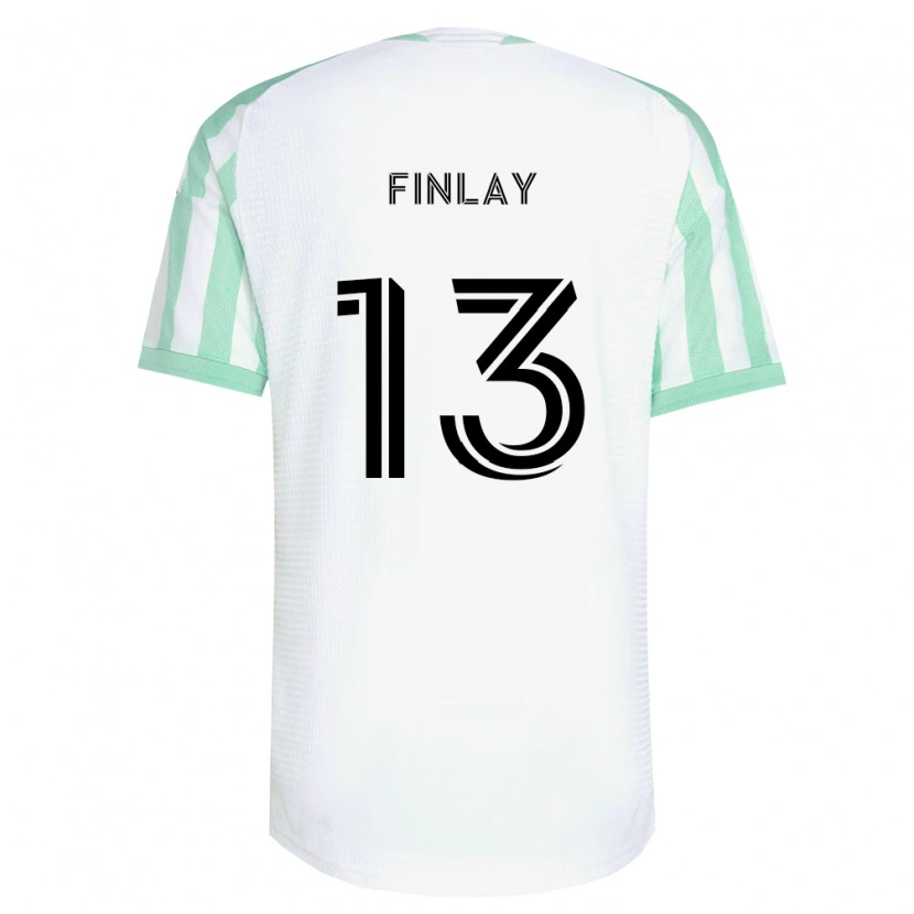 Danxen Hombre Camiseta Ethan Finlay #13 Verde Claro Negro Blanco 2ª Equipación 2026/27 La Camisa México