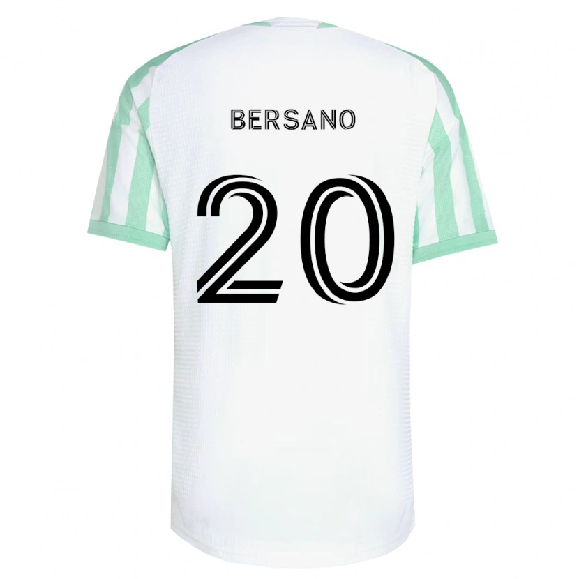 Danxen Hombre Camiseta Matt Bersano #20 Verde Claro Negro Blanco 2ª Equipación 2026/27 La Camisa México