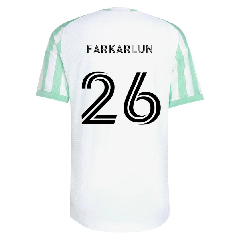 Danxen Hombre Camiseta Jimmy Farkarlun #26 Verde Claro Negro Blanco 2ª Equipación 2026/27 La Camisa México
