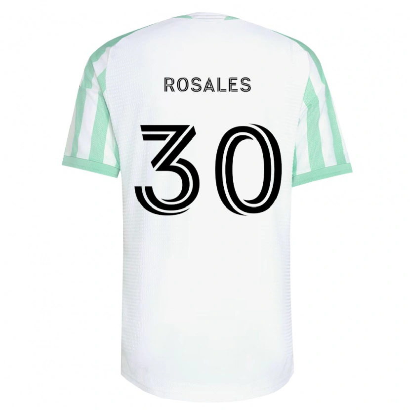 Danxen Hombre Camiseta Joseph Rosales #30 Verde Claro Negro Blanco 2ª Equipación 2026/27 La Camisa México
