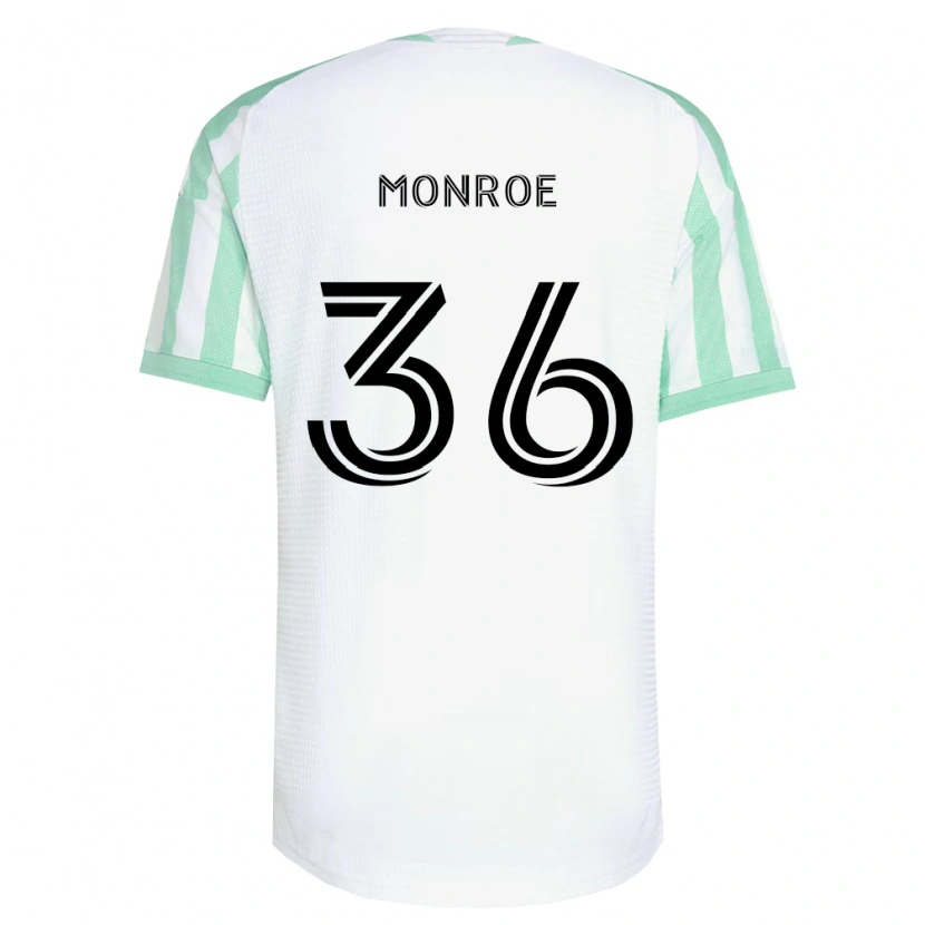 Danxen Hombre Camiseta Greg Monroe #36 Verde Claro Negro Blanco 2ª Equipación 2026/27 La Camisa México