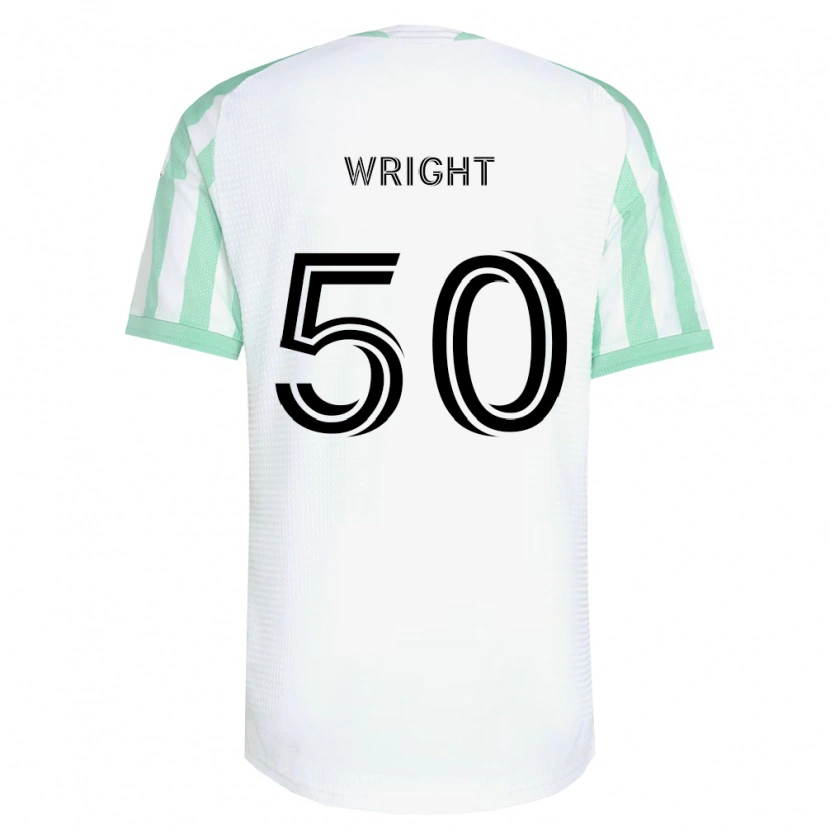 Danxen Hombre Camiseta Daniel Wright #50 Verde Claro Negro Blanco 2ª Equipación 2026/27 La Camisa México