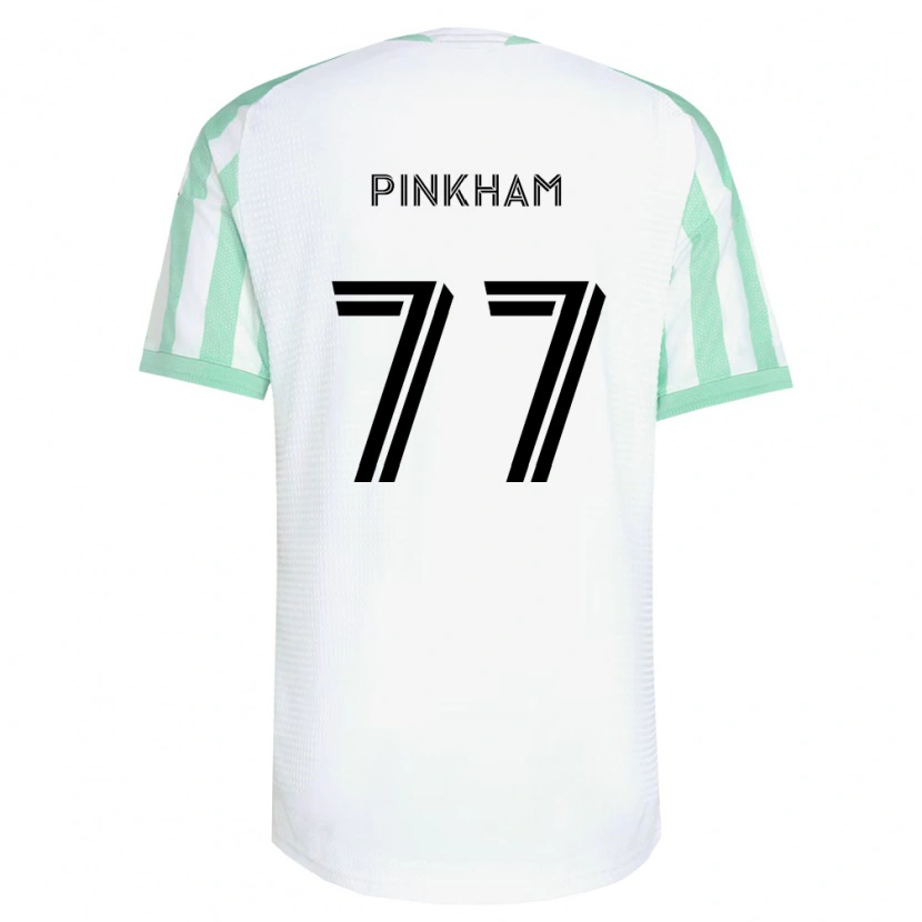 Danxen Hombre Camiseta Chris Pinkham #77 Verde Claro Negro Blanco 2ª Equipación 2026/27 La Camisa México