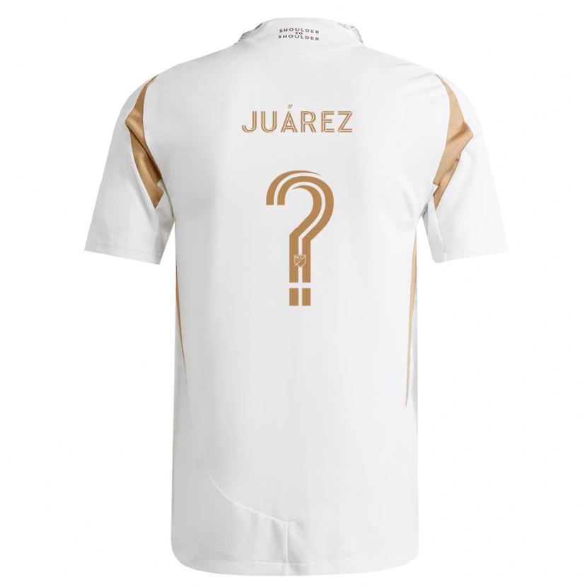 Danxen Hombre Camiseta Anthony Juárez #0 Blanco Marrón 2ª Equipación 2026/27 La Camisa México