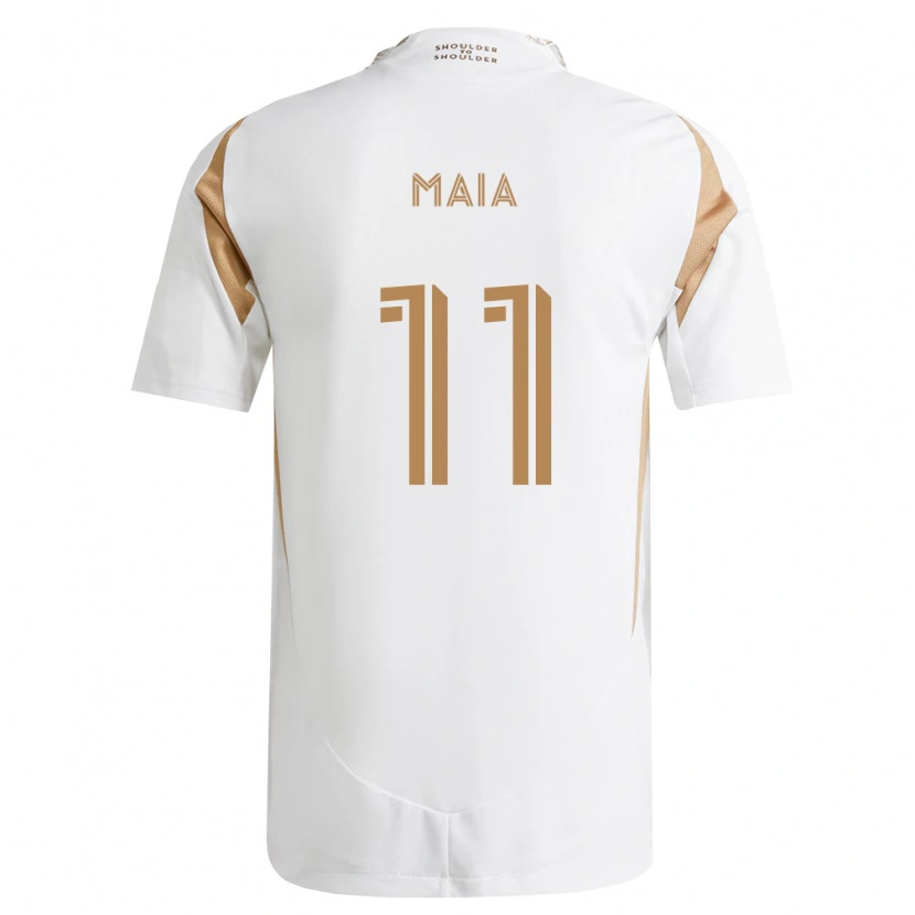Danxen Hombre Camiseta Matheus Maia #11 Blanco Marrón 2ª Equipación 2026/27 La Camisa México