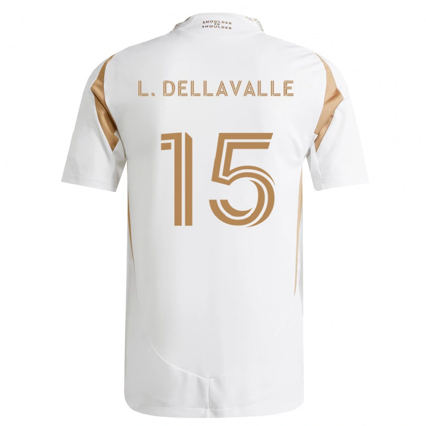 Danxen Hombre Camiseta Lorenzo Dellavalle #15 Blanco Marrón 2ª Equipación 2026/27 La Camisa México