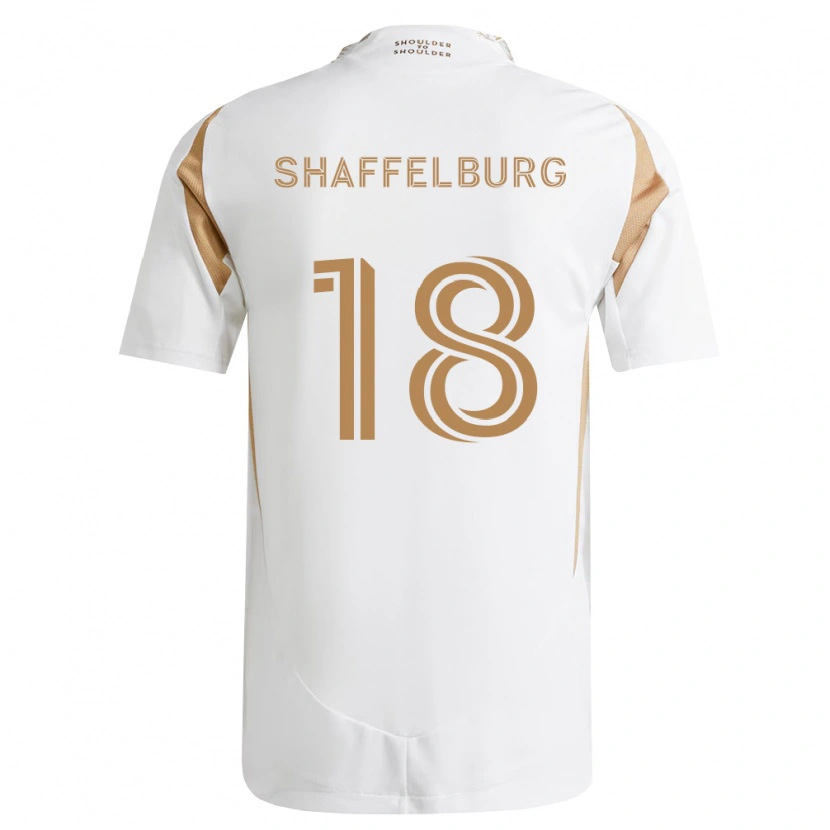 Danxen Hombre Camiseta Jacob Shaffelburg #18 Blanco Marrón 2ª Equipación 2026/27 La Camisa México