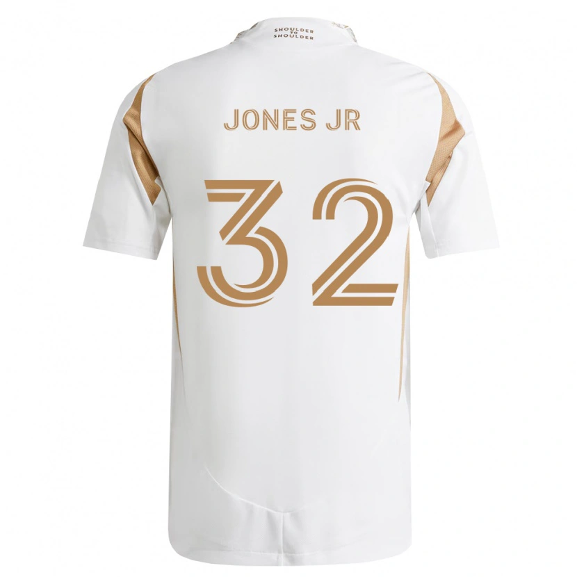 Danxen Hombre Camiseta Deryk Jones Jr #32 Blanco Marrón 2ª Equipación 2026/27 La Camisa México