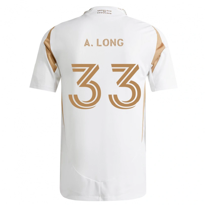 Danxen Hombre Camiseta Aaron Long #33 Blanco Marrón 2ª Equipación 2026/27 La Camisa México