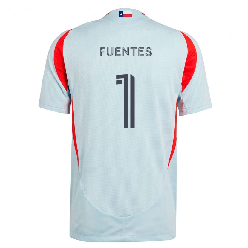 Danxen Hombre Camiseta Eliezer Fuentes #1 Gris Oscuro Blanco Rojo 2ª Equipación 2026/27 La Camisa México