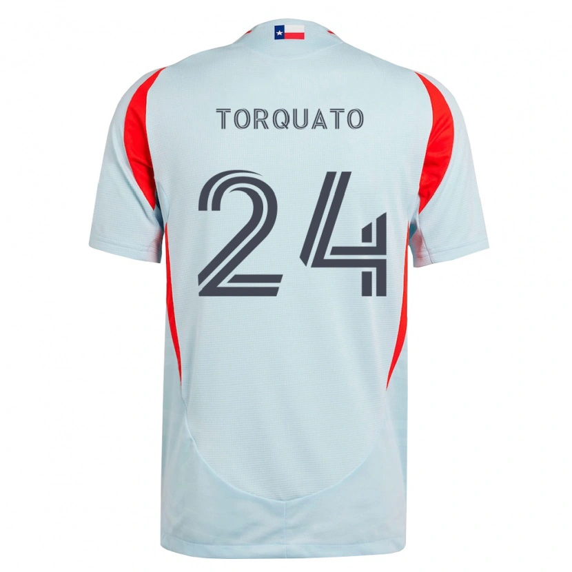 Danxen Hombre Camiseta Joshua Torquato #24 Gris Oscuro Blanco Rojo 2ª Equipación 2026/27 La Camisa México