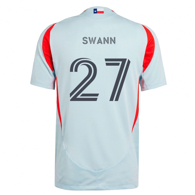 Danxen Hombre Camiseta Caleb Swann #27 Gris Oscuro Blanco Rojo 2ª Equipación 2026/27 La Camisa México