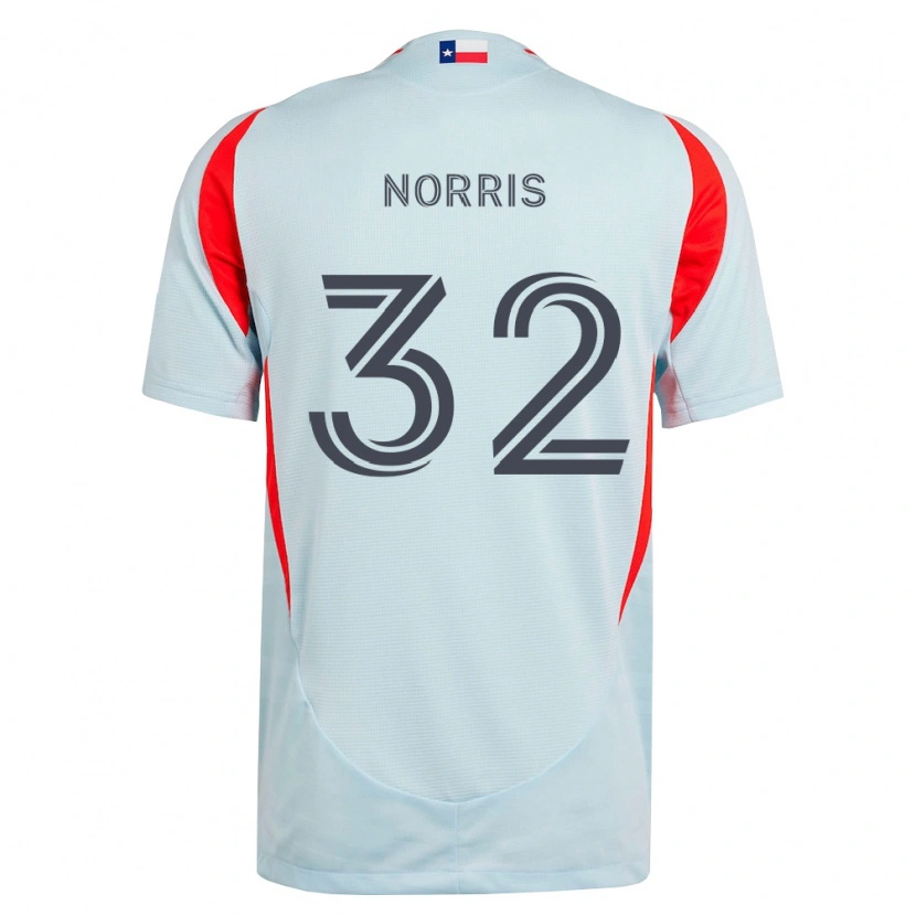 Danxen Hombre Camiseta Nolan Norris #32 Gris Oscuro Blanco Rojo 2ª Equipación 2026/27 La Camisa México
